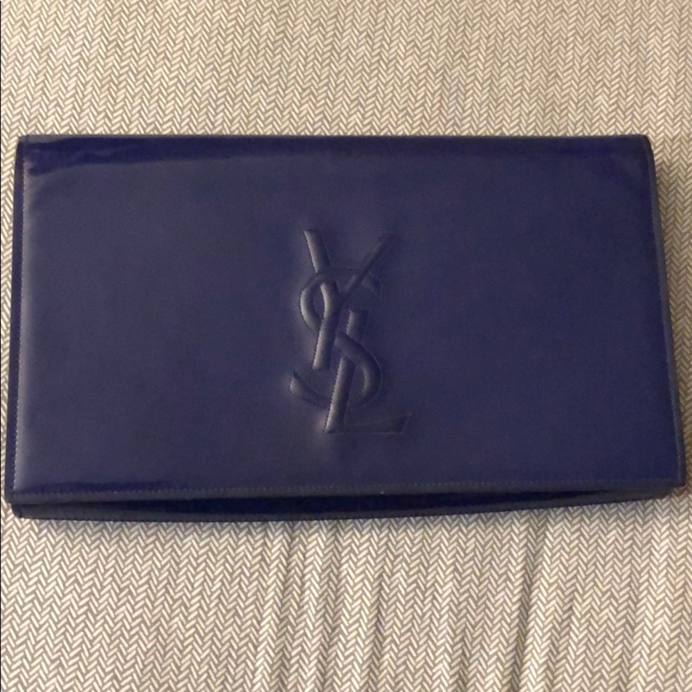 YSL Clutch Blue